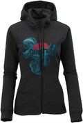 Salomon Full Kapuzenshirt mit RV Woman schwarz